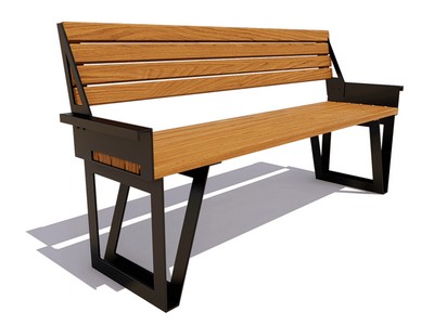 Парковая скамейка Ижевск, Сосна