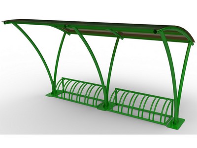 Велопарковка Мегаполис с навесом