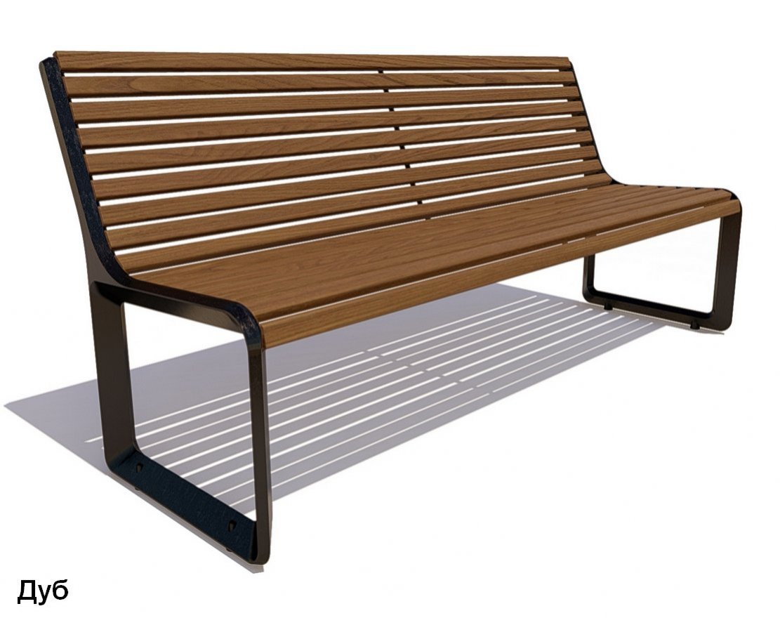 Скамейка чугунная Милан, Сосна - вид 4
