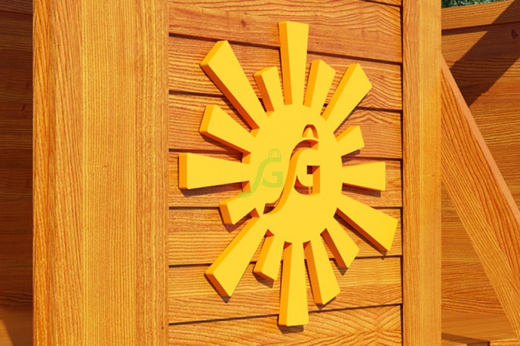 Детская деревянная площадка Клубный домик Макси Luxe - вид 4