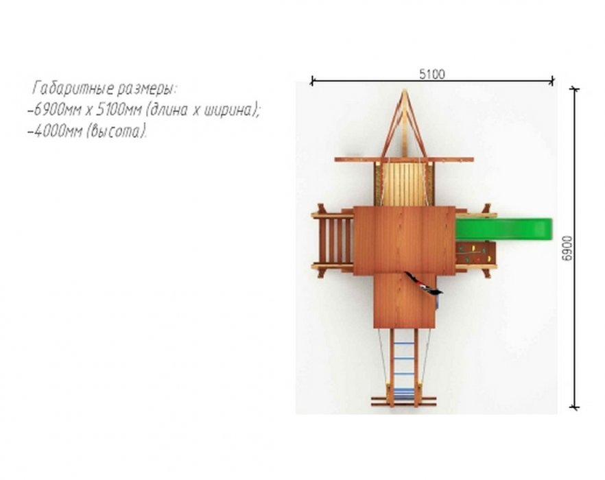 Детская игровая площадка Галиот 6 - вид 2