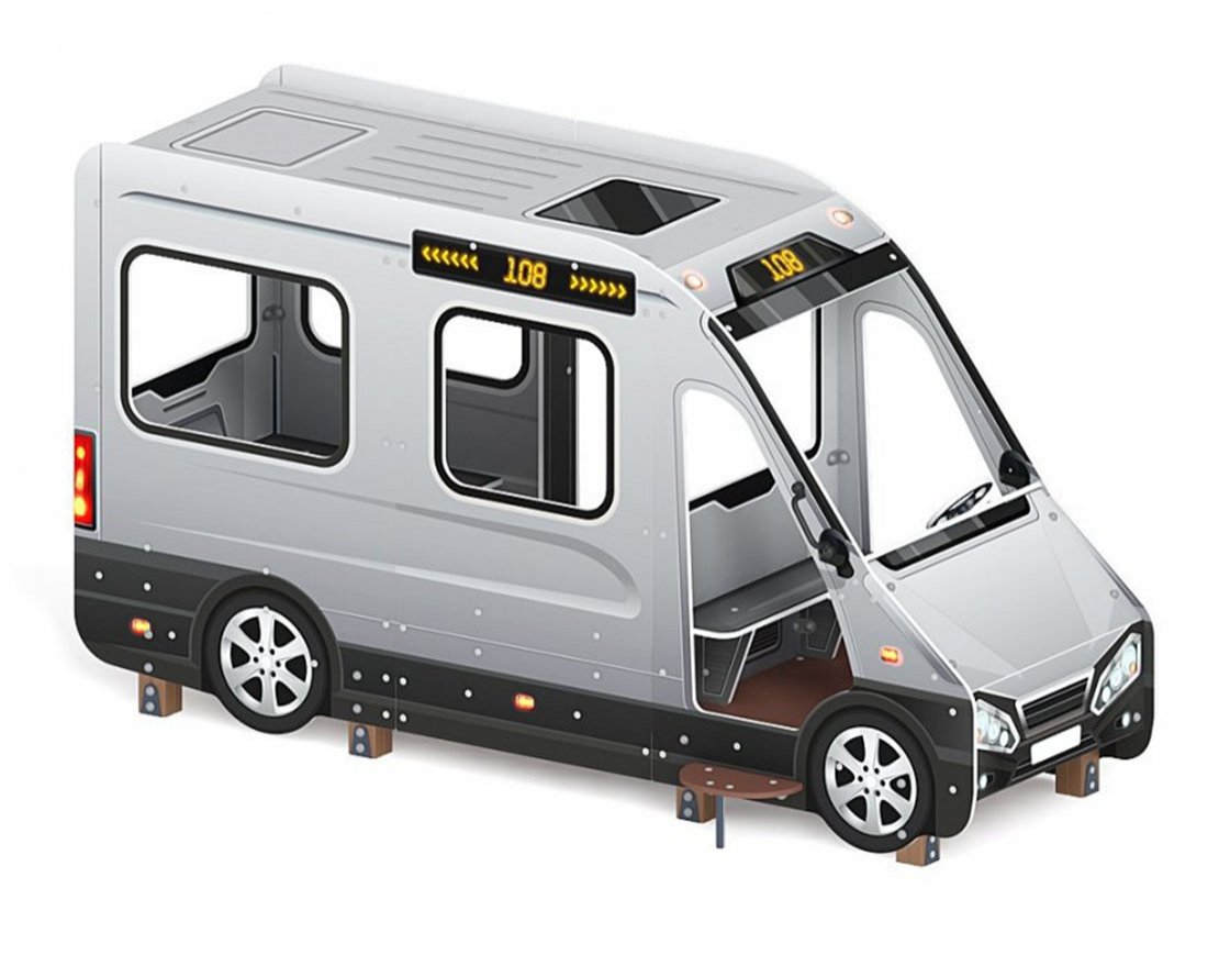 Беседка Серая маршрутка - вид 3