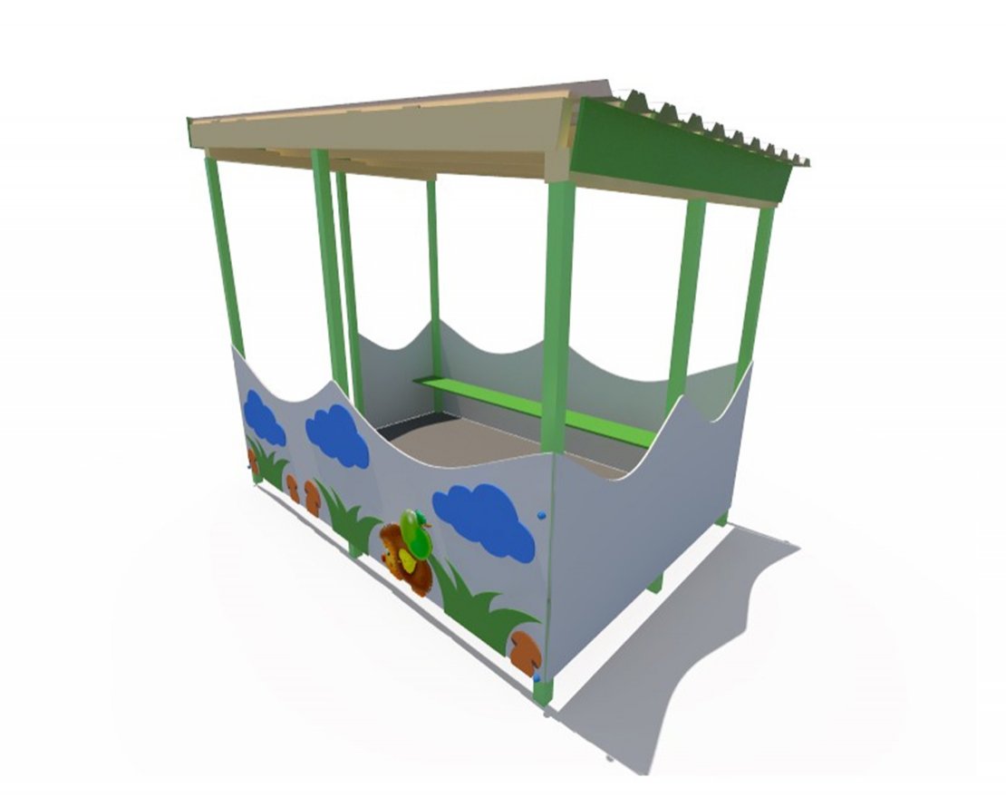 Беседка Лужайка ДИФ 01330 - вид 2