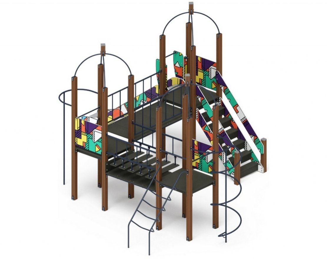Детская игровая площадка Лаборатория веселья-8 (цветная) - вид 4