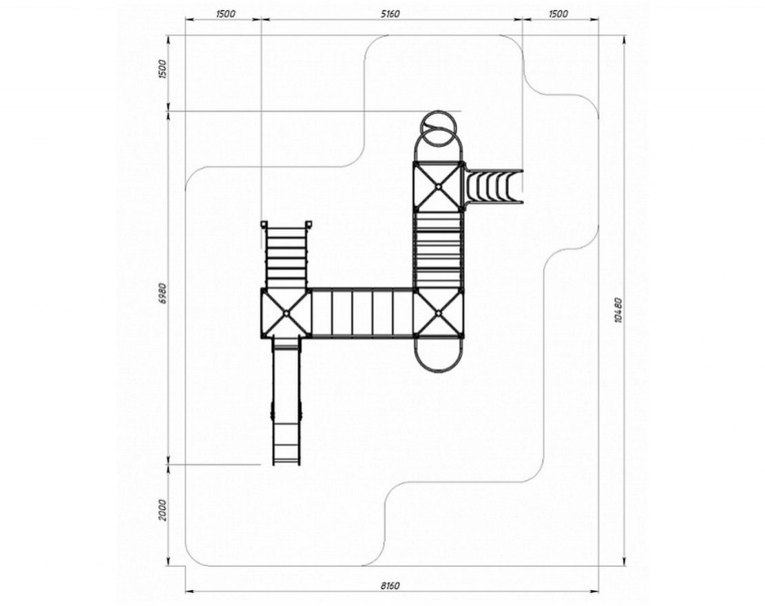 Детская игровая площадка Лаборатория веселья-8 (цветная) - вид 3