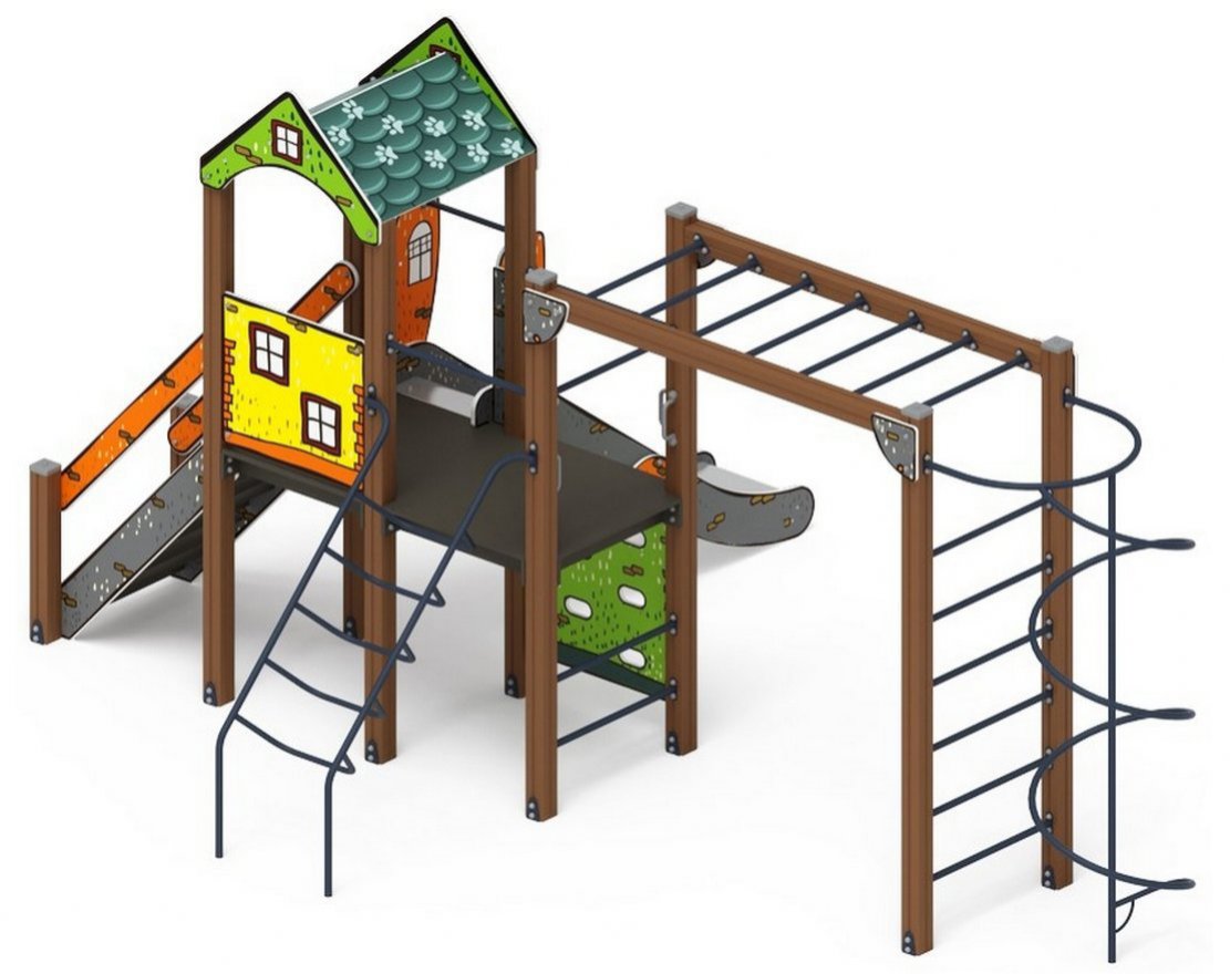 Детская игровая площадка Уютный дворик-9 - вид 2