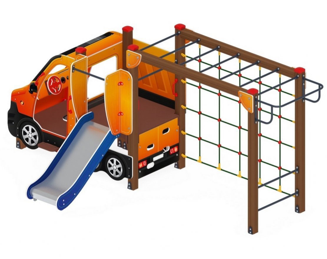 Детская игровая площадка Шофер-2 (оранжевый) - вид 4