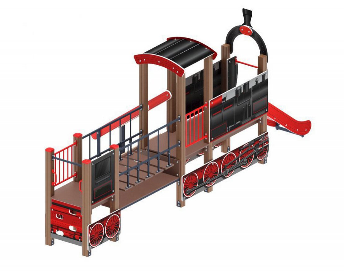 Детская игровая площадка Юный машинист-7 - вид 3