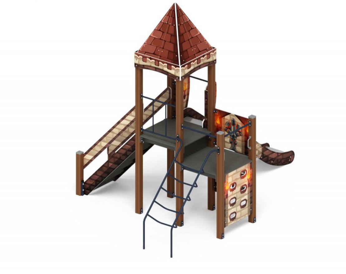 Детская игровая площадка Рыцари круглого стола-5 - вид 4