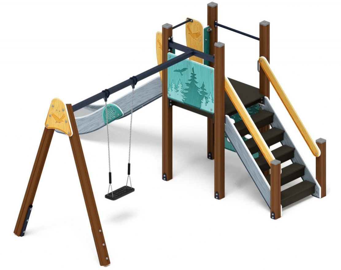 Детская игровая площадка Шишкин дом-3 - вид 4