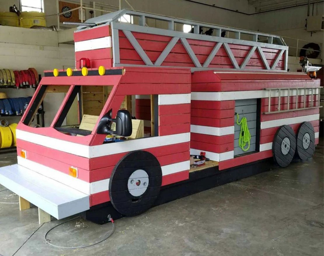 Детская площадка TORUDA WOOD Пожарная машина - вид 4