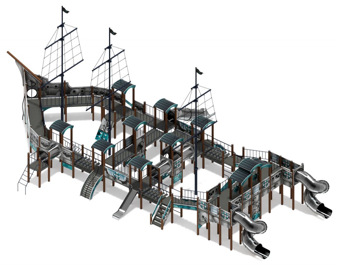 Детская игровая площадка Гнев морей-4 - вид 3
