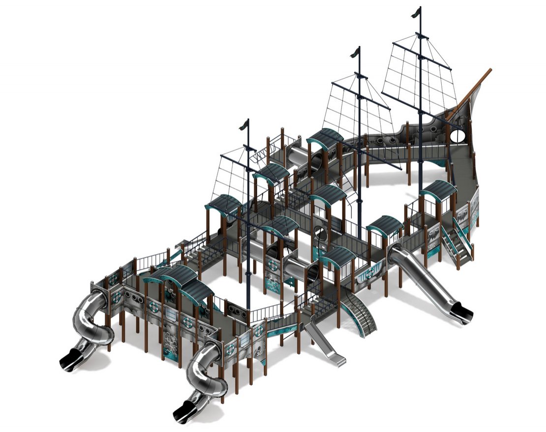 Детская игровая площадка Гнев морей-4 - вид 4