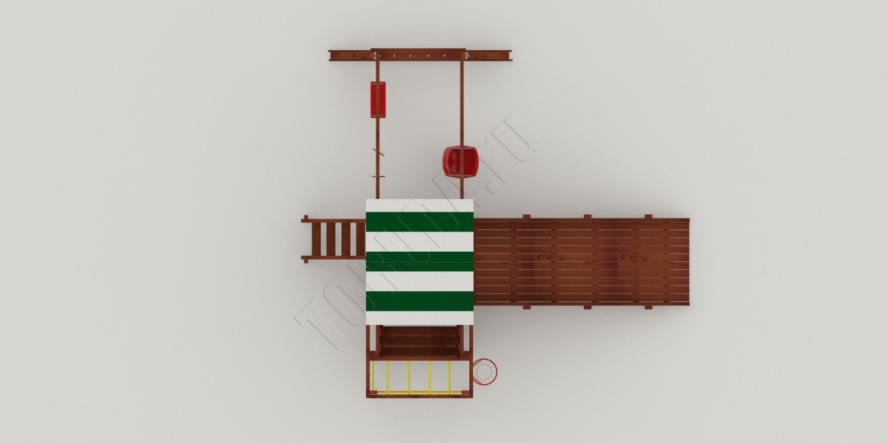 Детская игровая площадка Гарда 4 (Бри) всесезонная - вид 5