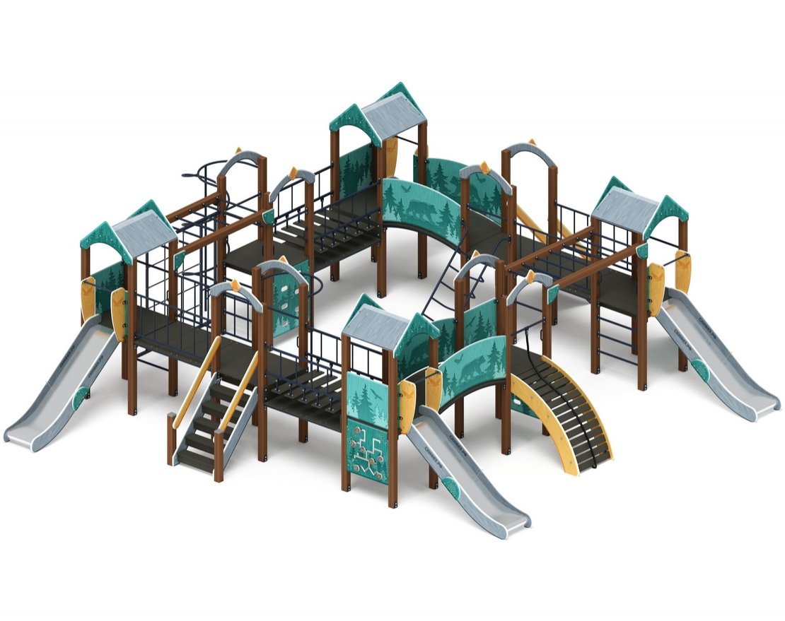 Детская игровая площадка Еловый островок-4 - вид 3