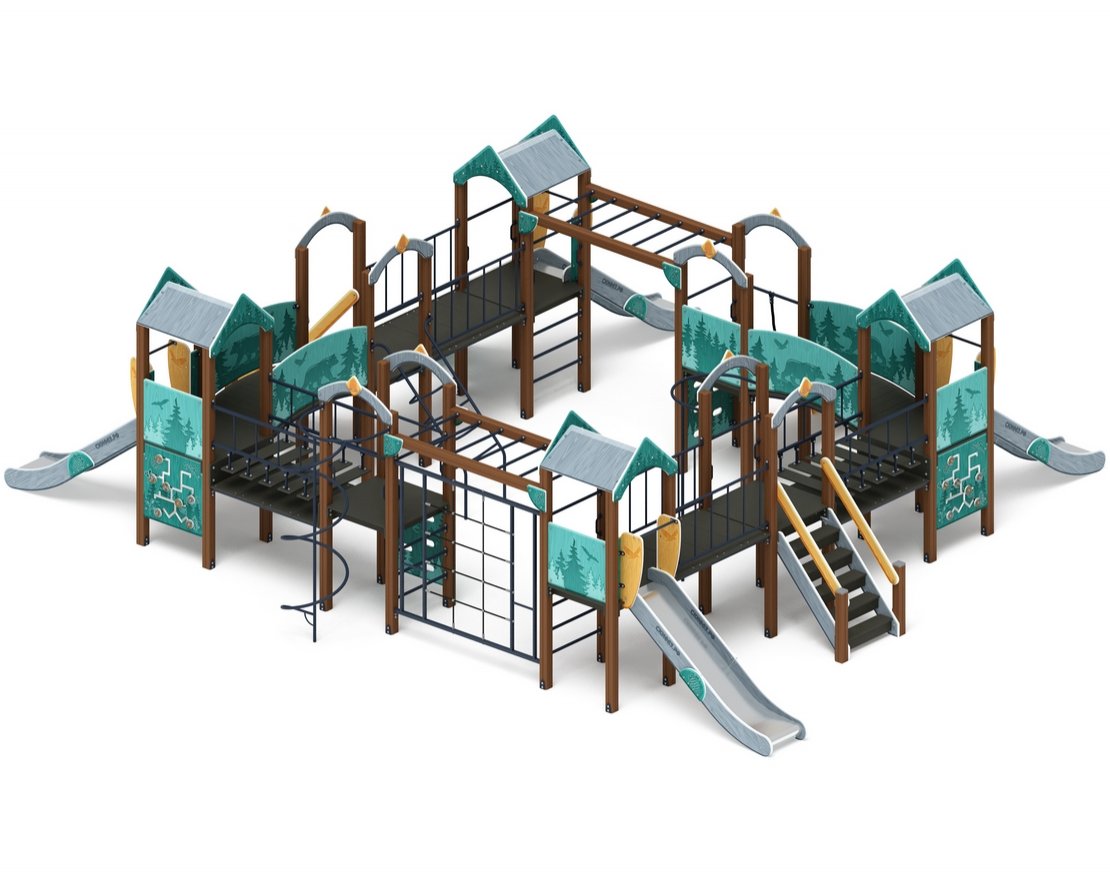 Детская игровая площадка Еловый островок-4 - вид 4