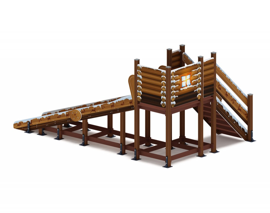 Горка Снежный вихрь-2 h=1500 - вид 4