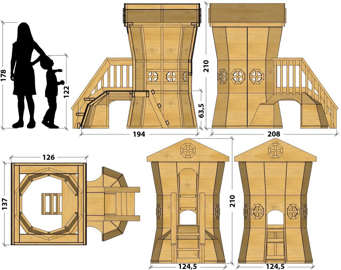 Игровой домик TORUDA WOOD Башмачок - вид 3