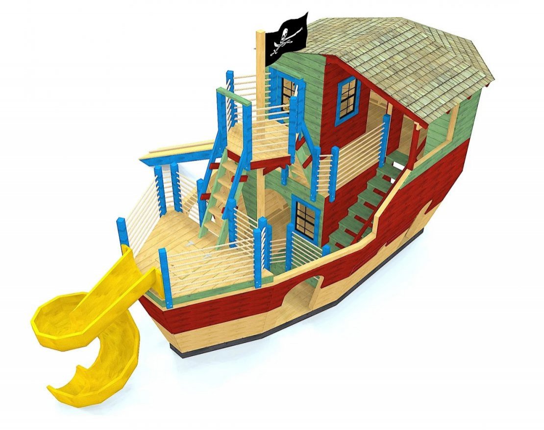 Игровой комплекс TORUDA WOOD Пиратский корабль 2 - вид 4