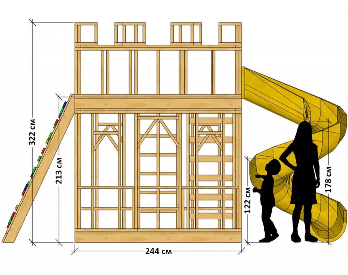 Игровой комплекс TORUDA WOOD Веселая крепость - вид 2
