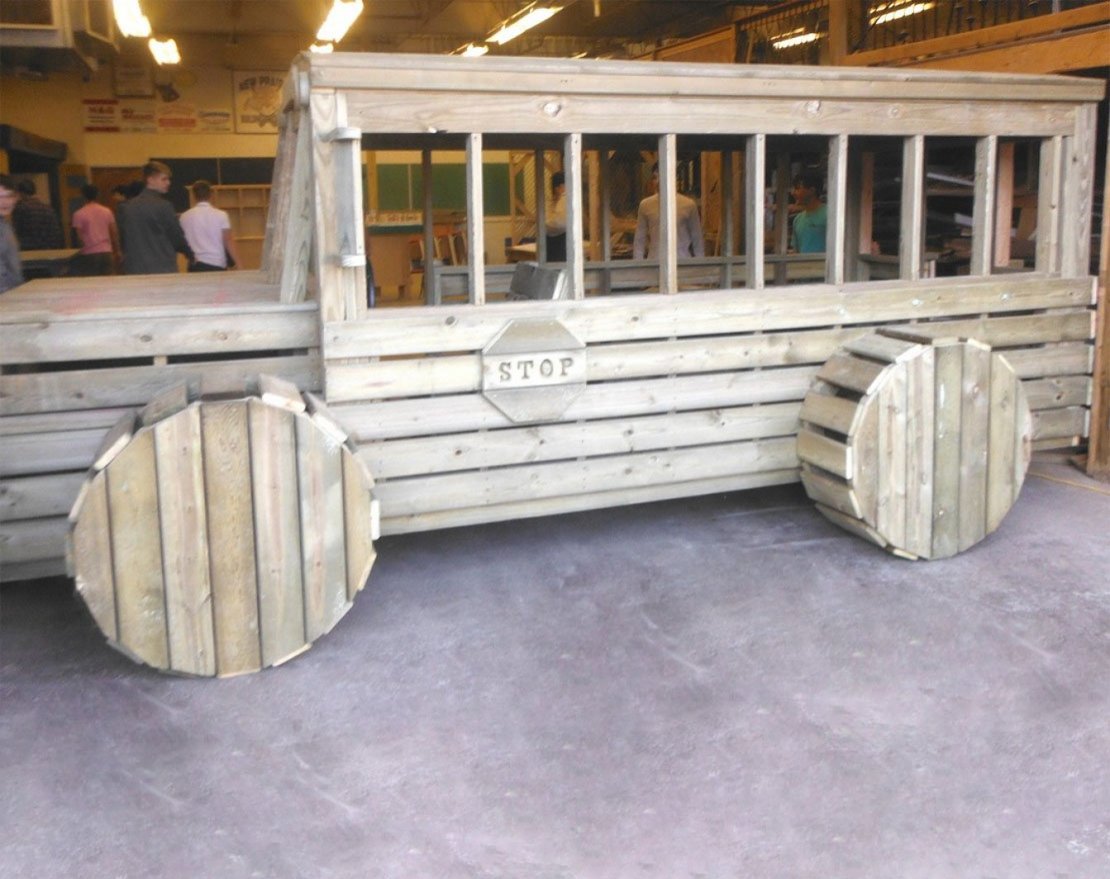 Игровой комплекс TORUDA WOOD Школьный автобус - вид 4