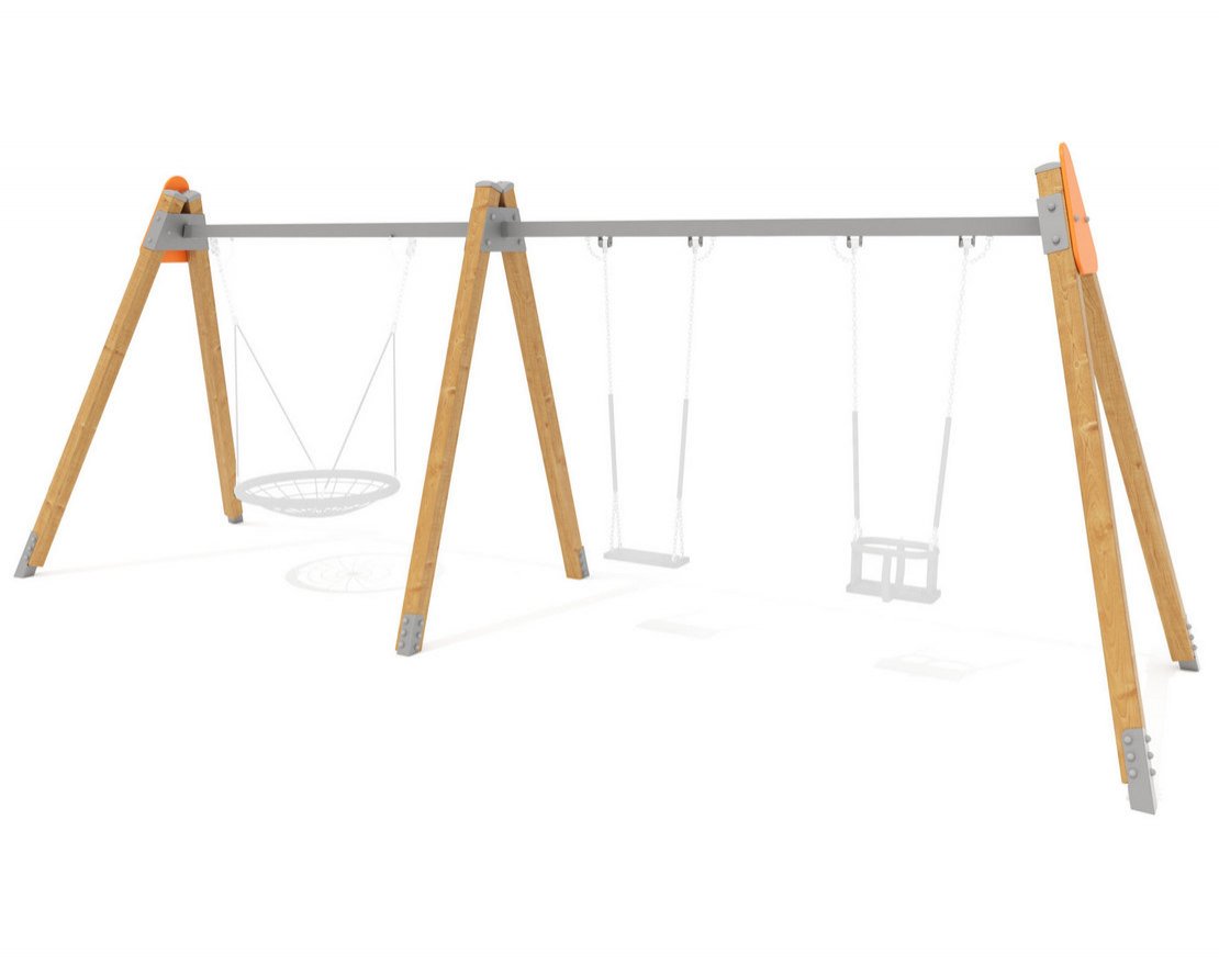 Качели тройные Триумф 3 (без подвесов) - вид 3