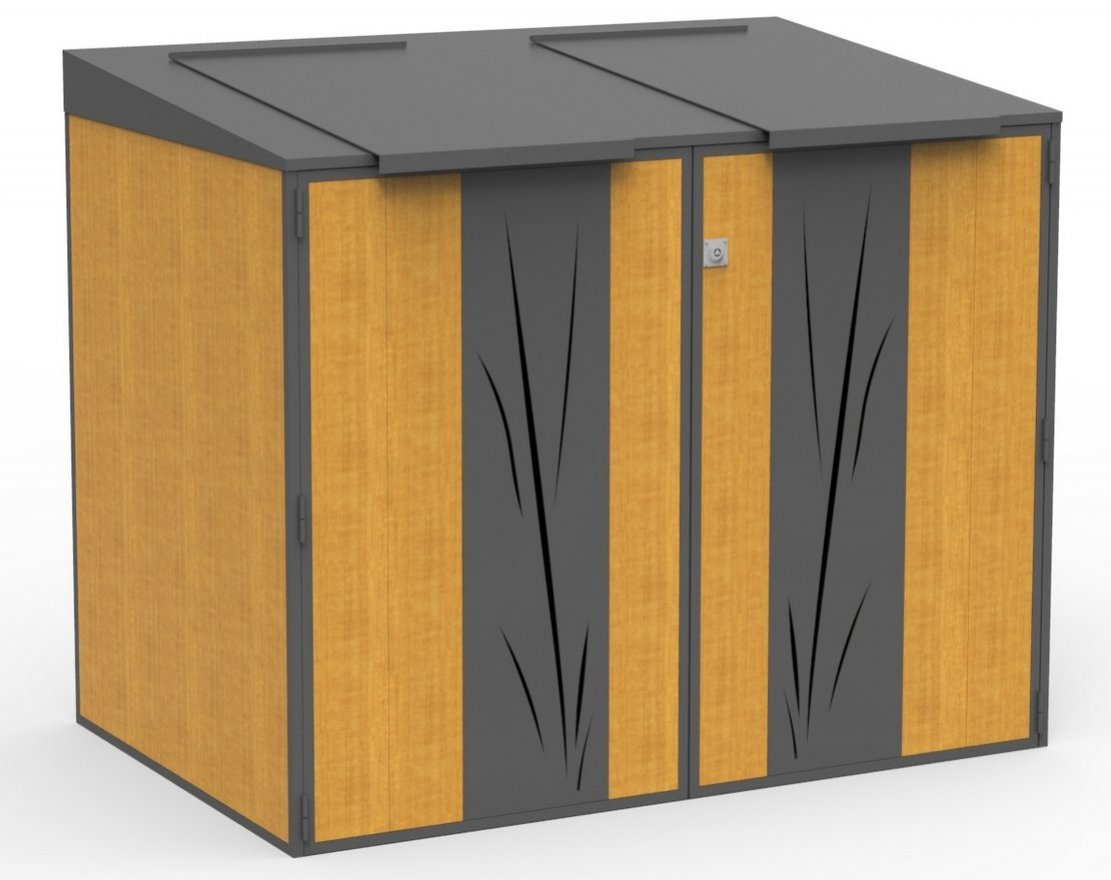 Контейнерный шкаф для ТБО Дейв 3 - вид 2