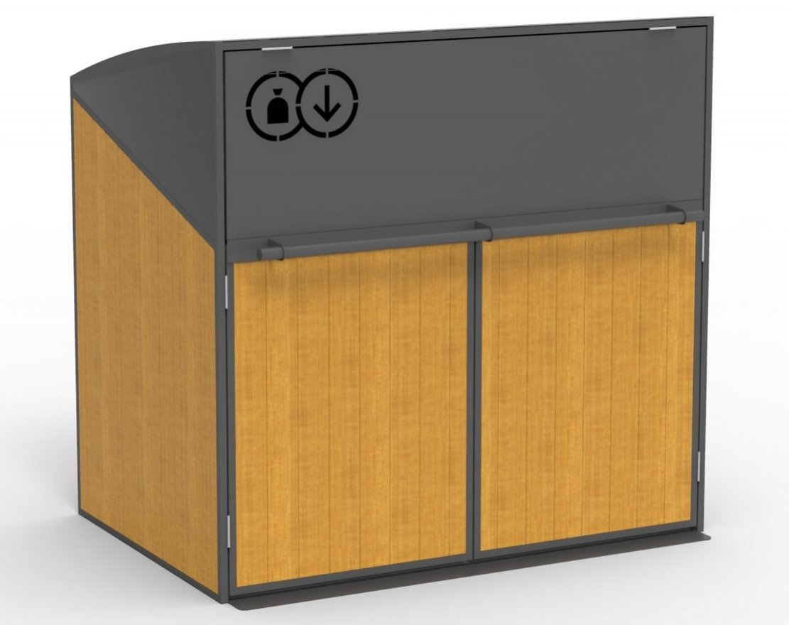 Контейнерный шкаф для ТБО Дейв 1 - вид 2