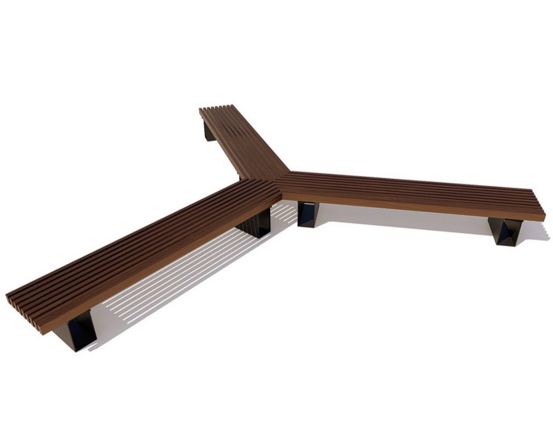 Парковая скамейка Луч БС-3 - вид 5