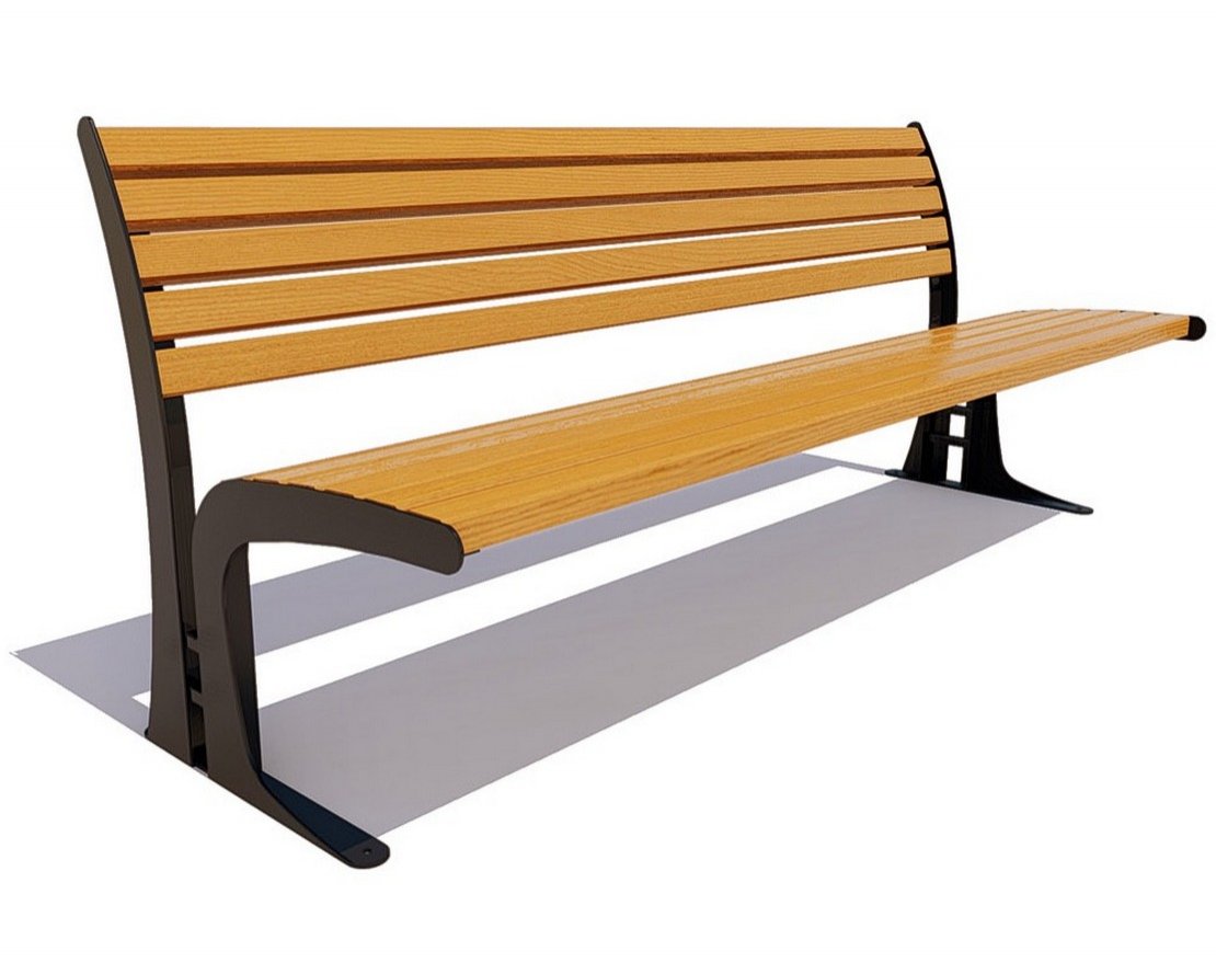 Парковая скамейка Томск, Сосна - вид 5