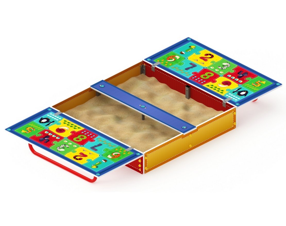 Песочница с крышкой Клад чисел-1 - вид 2