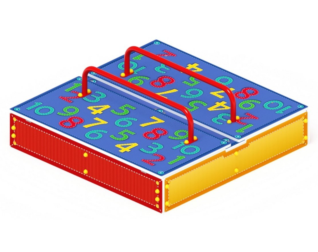 Песочница с крышкой Клад чисел-1 - вид 4