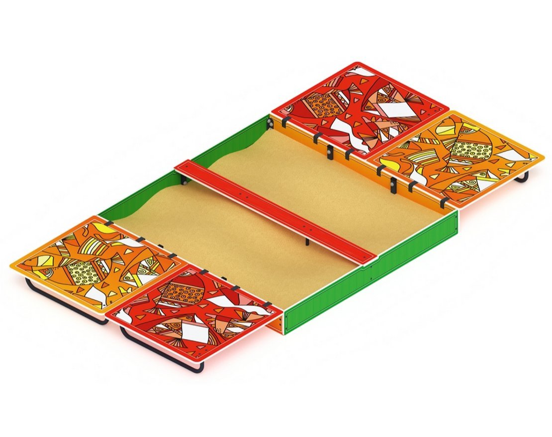 Песочница с крышкой Игра красок-2 - вид 3