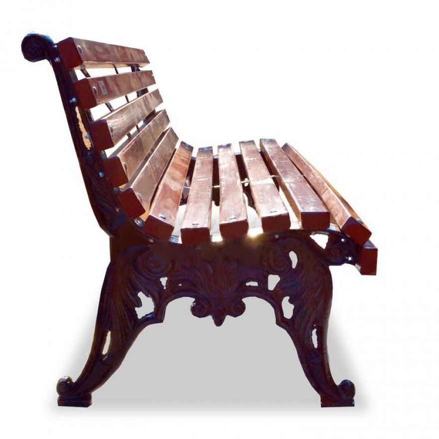 Скамейка чугунная Лирика 0.6 м - вид 4