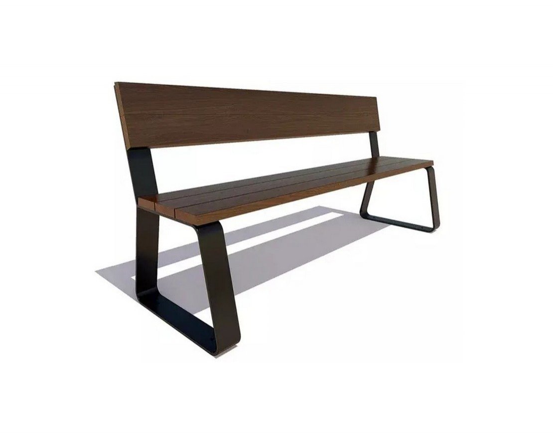 Скамейка Кемерово без подлокотников, Сосна - вид 5