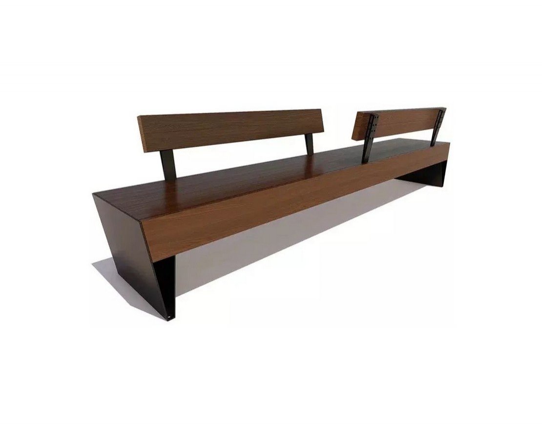 Скамейка Калининград двухсторонняя, Сосна - вид 5