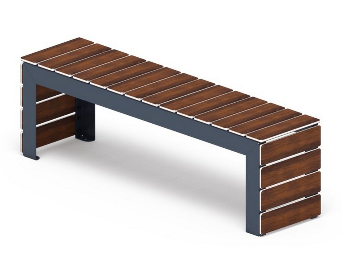 Скамья Элементарно-4 (темный дуб) - вид 3