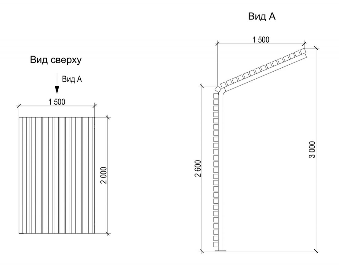 Теневой навес 1 - вид 3