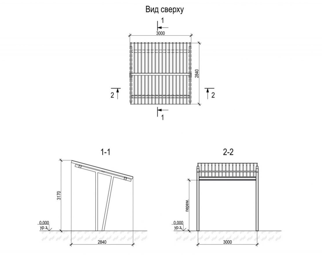 Теневой навес 4 - вид 4