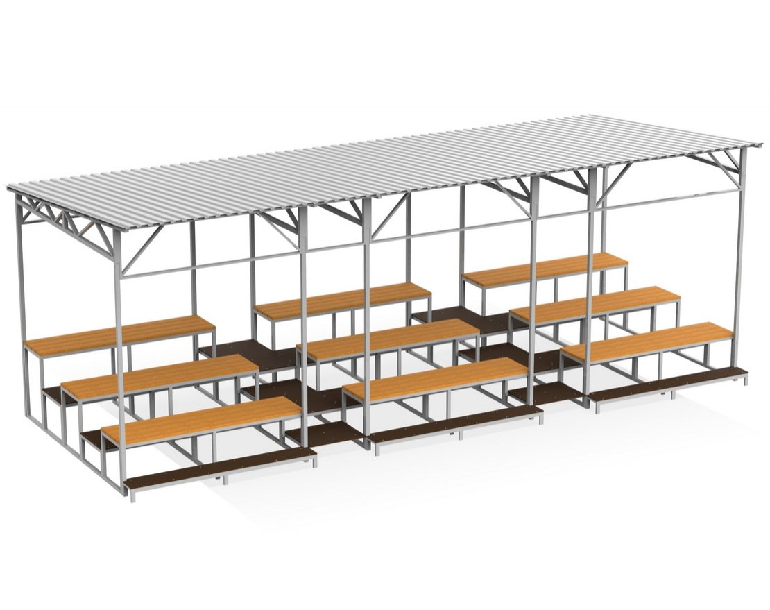 Трибуна с навесом (36 мест) 272.01