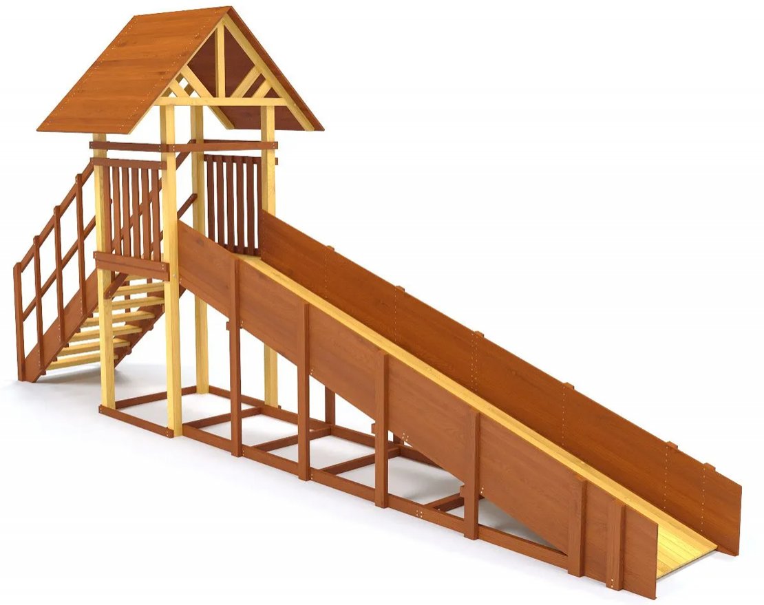 Зимняя деревянная горка TORUDA Север-5 (скат 5 м) - вид 4