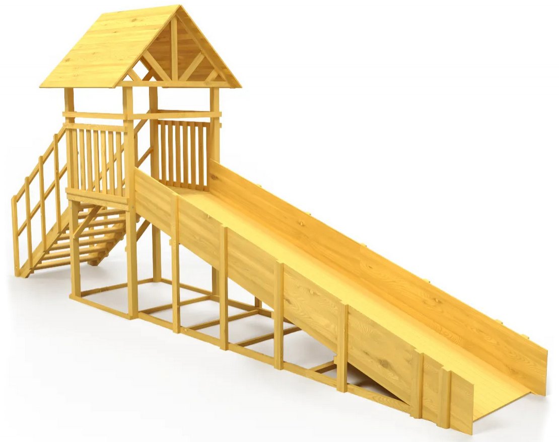 Зимняя деревянная горка TORUDA Север wood-5/1 (скат 5 м) - вид 2