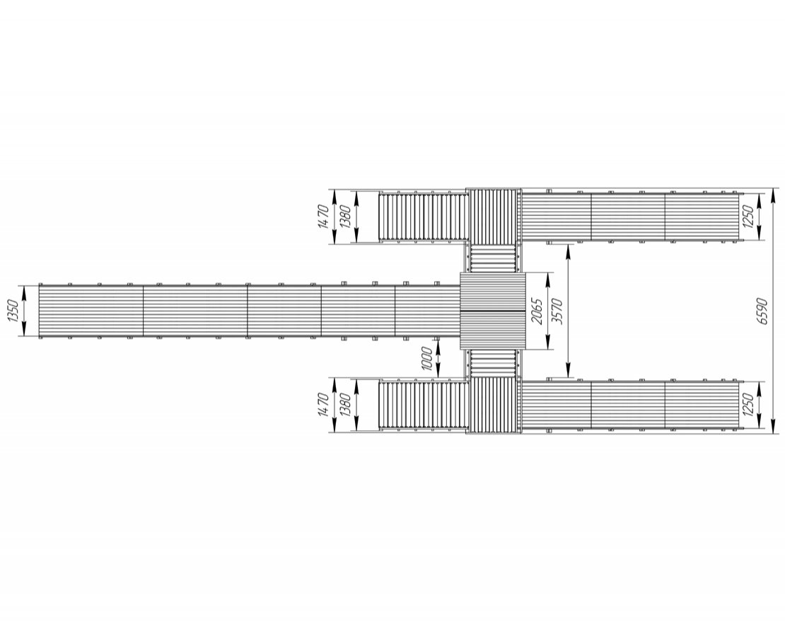 Зимняя деревянная игровая горка TORUDA Север - 11 (скат 11,8 м) - вид 5