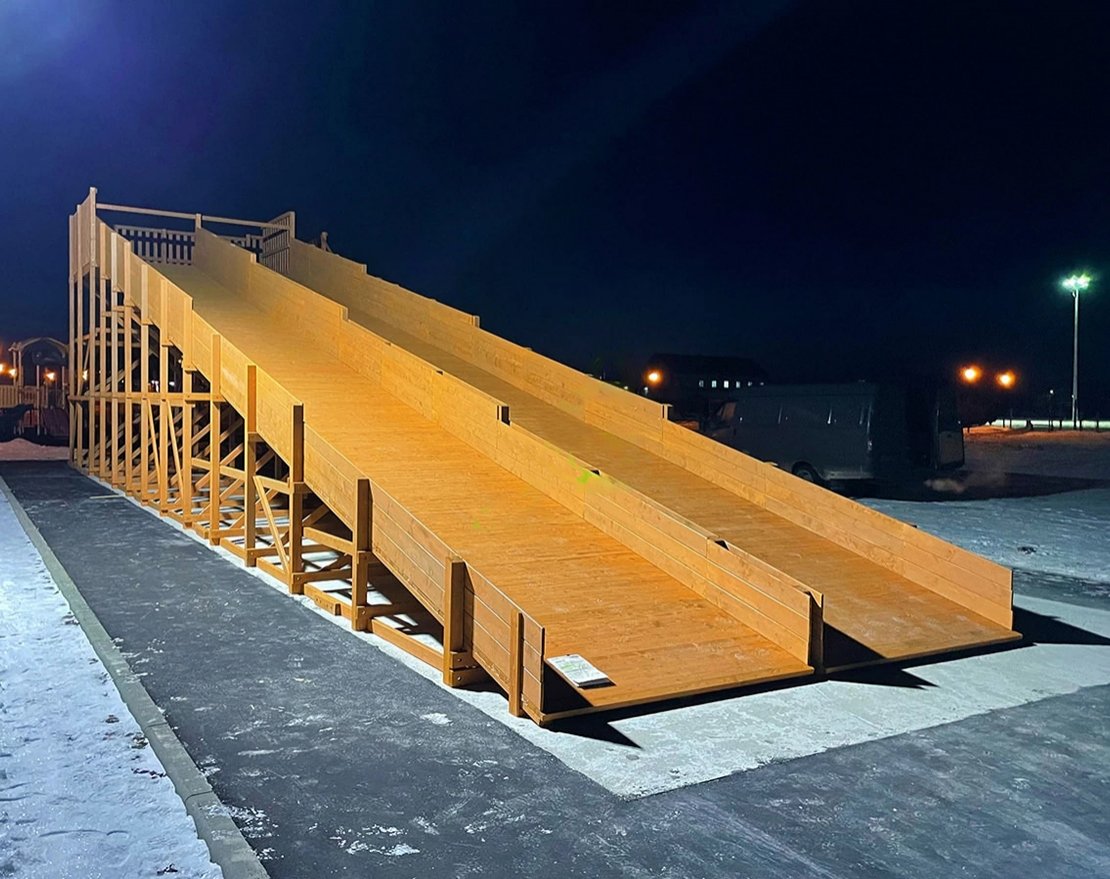 Зимняя горка Snow Fox скат 18 м (мод. 1) - вид 2