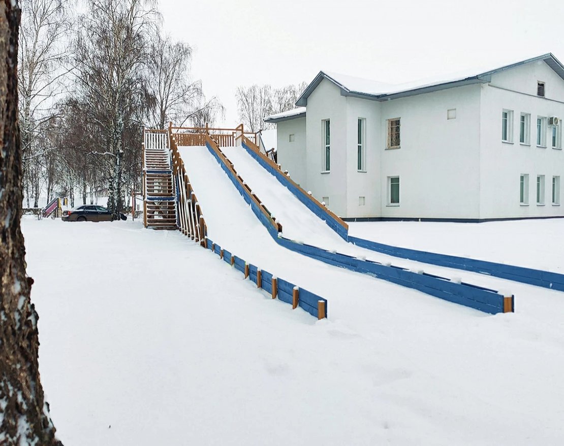 Зимняя горка Snow Fox скат 18 м (мод. 2) - вид 2