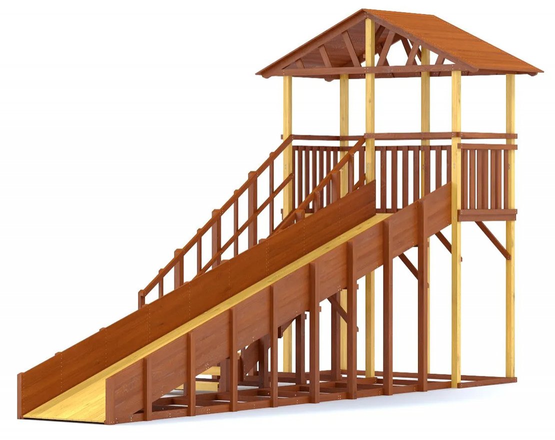 Зимняя горка TORUDA Север - 6/1 (скат 7,6 м) - вид 2