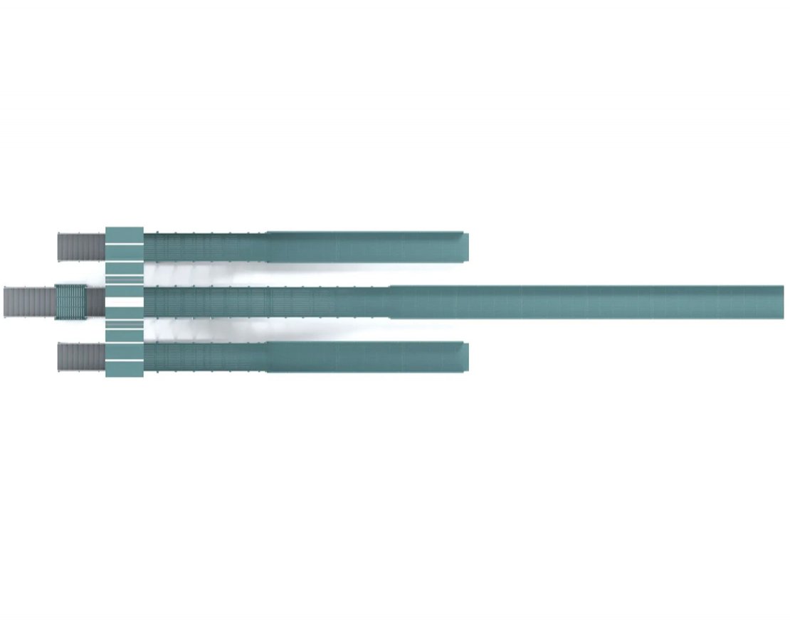 Зимняя горка TORUDA Север-11/1 (3 ската, цвет - серый индиго) - вид 5