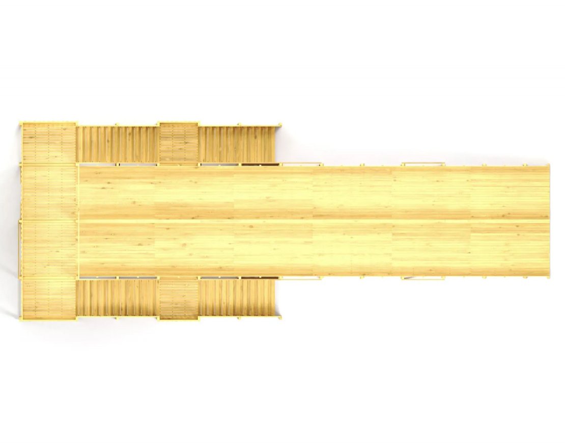 Зимняя горка TORUDA Север wood-12/1 (скат 18 м) - вид 5