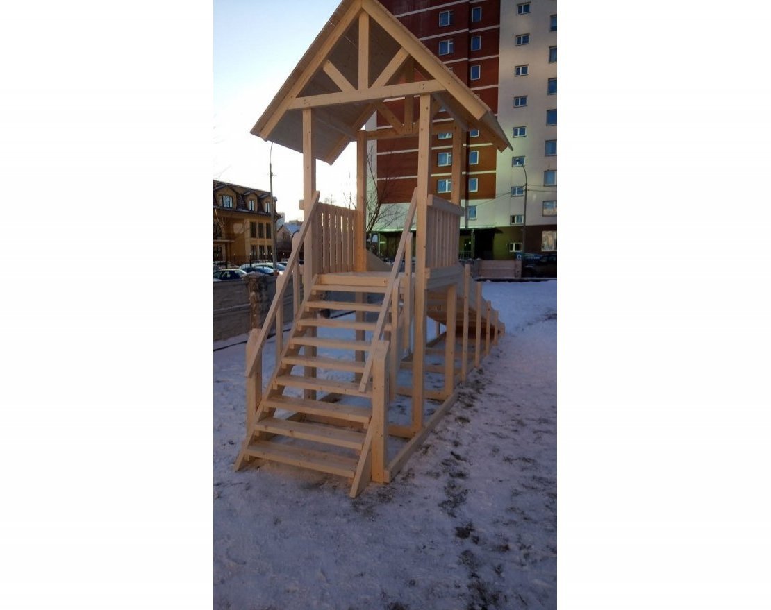 Зимняя горка TORUDA Север wood-5 (скат 5 м) - вид 3