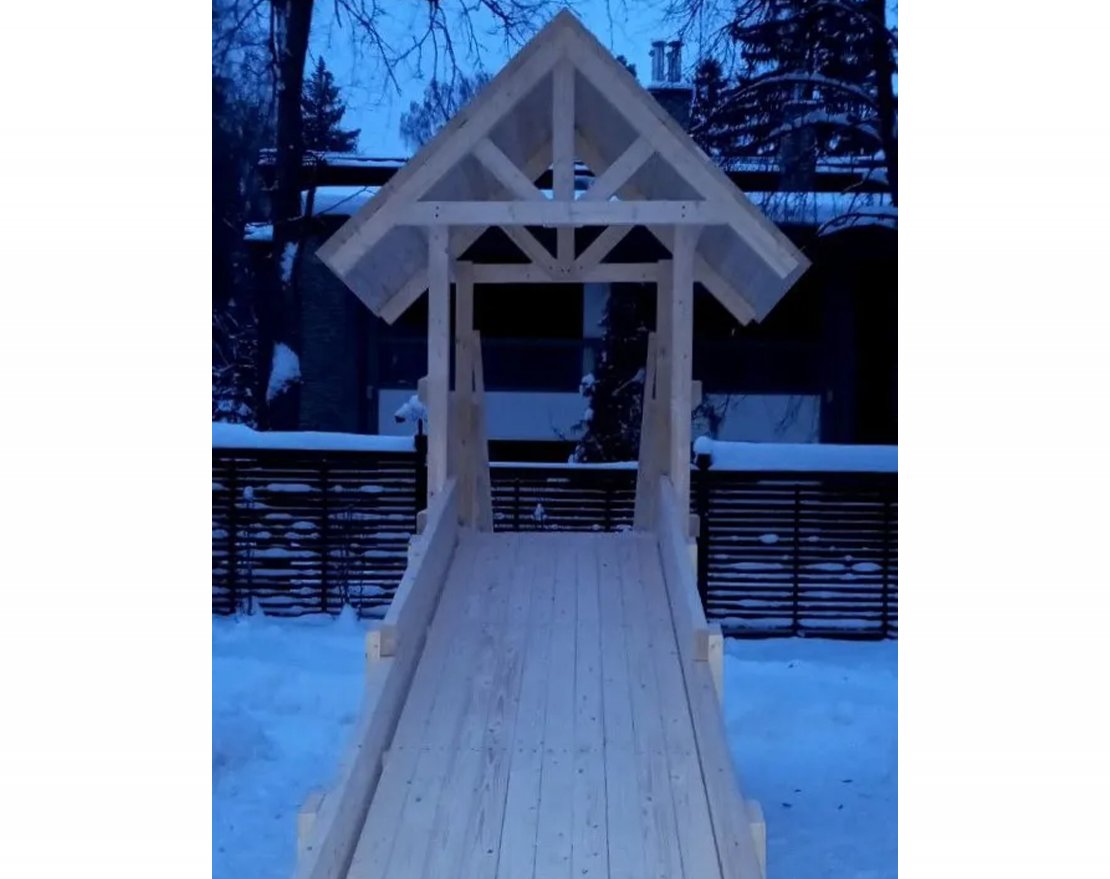 Зимняя горка TORUDA Север wood-5 (скат 5 м) - вид 2